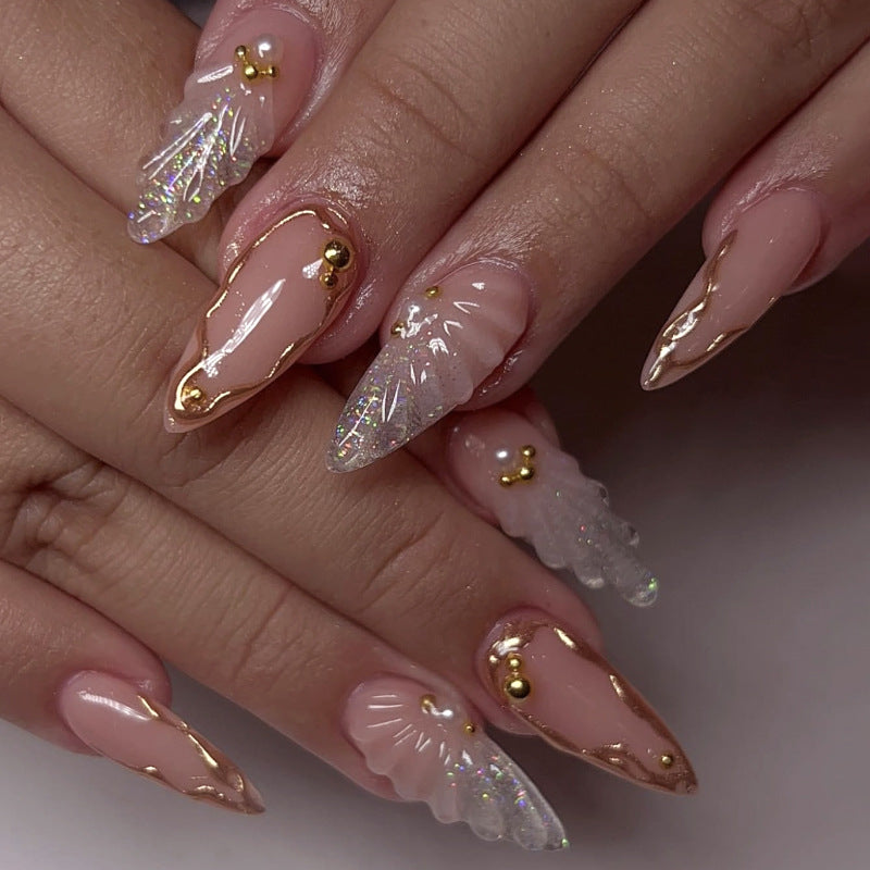 hot-selling water drop almond nail art fake nail 3D  hot-selling False Nail £ü365nails