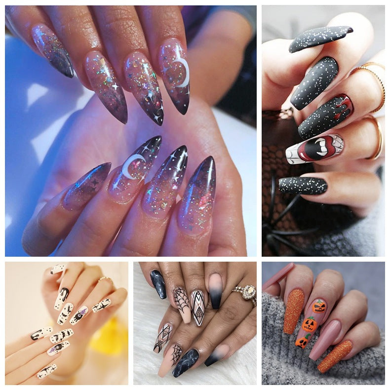 Halloween Collection Long Wear Nail Finished Press on Nail Fake Nail Nail Patch Nail Patch£ü365nails